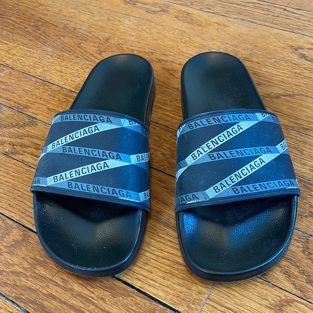 Balenciaga Men’s Pool Slides Size 9. VGUC. - Picture 7 of 7